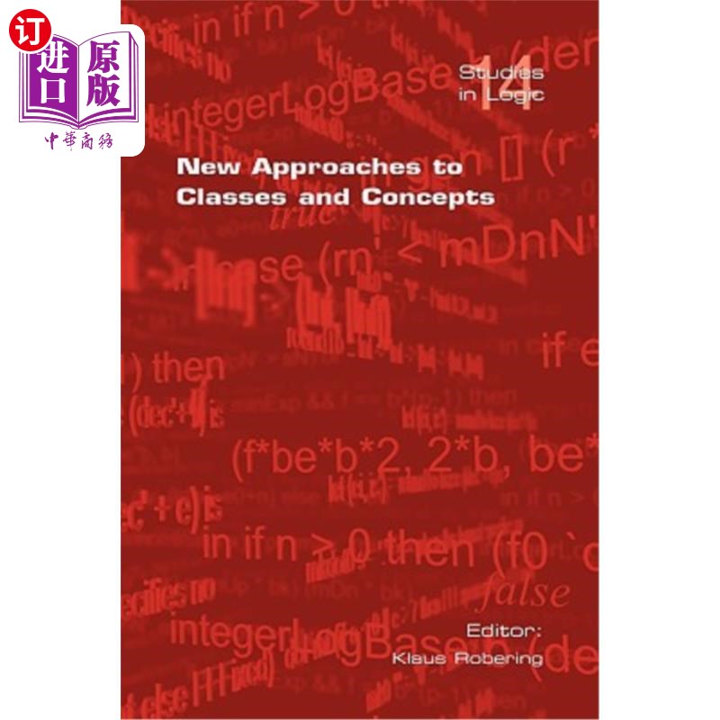 海外直订New Approaches to Classes and Concepts 类和概念的新方法