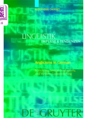 海外直订Anglicisms in German 德语中的英语