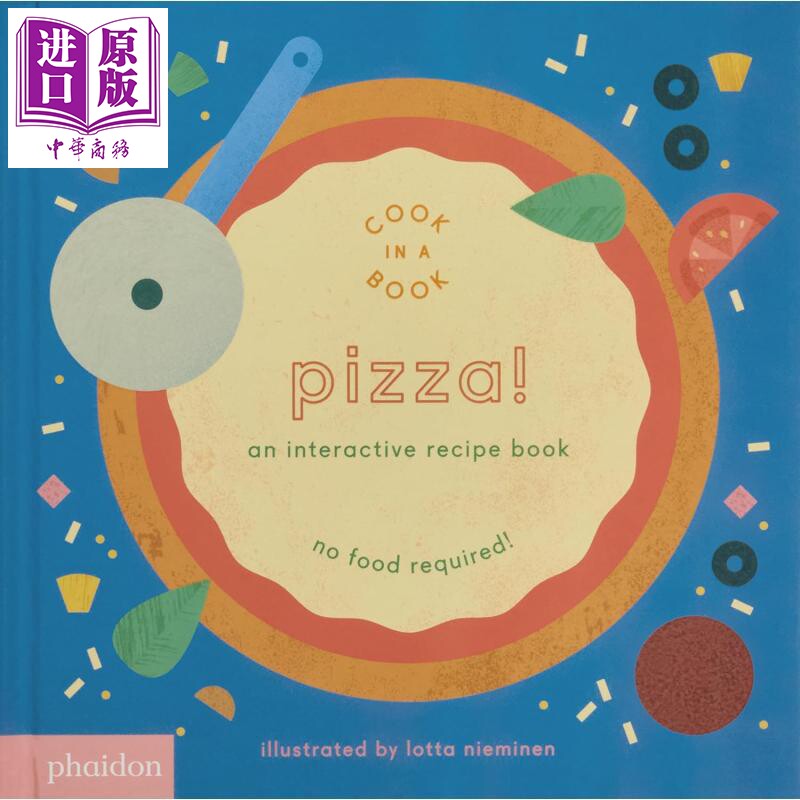 互动食谱 比萨 Pizza An Interactive Recipe Book 英文原版 儿童纸板书绘本 亲子图画书玩具书 进口低幼读物【中商原版】