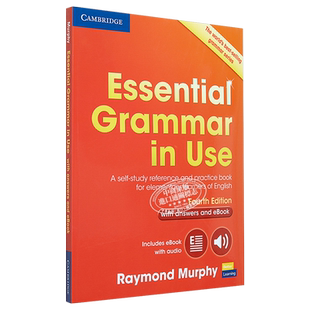 Essential Grammar in Use Fourth edition Book 剑桥英语语法初级第四版 小学语法自学工具书 含答案配电子书账号【中商原版