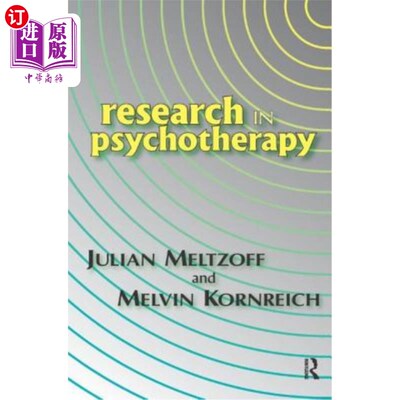 海外直订医药图书Research in Psychotherapy 心理治疗研究