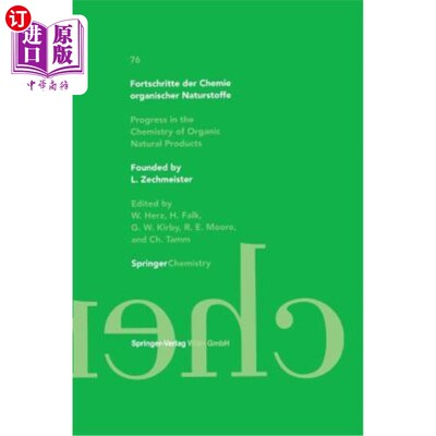 海外直订Fortschritte Der Chemie Organischer Naturstoffe / Progress in the Chemistry of O Fortschritte De