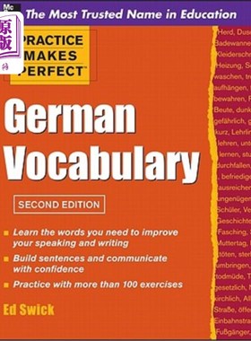 海外直订Pmp German Vocabulary 2e 熟能生巧的德语词汇