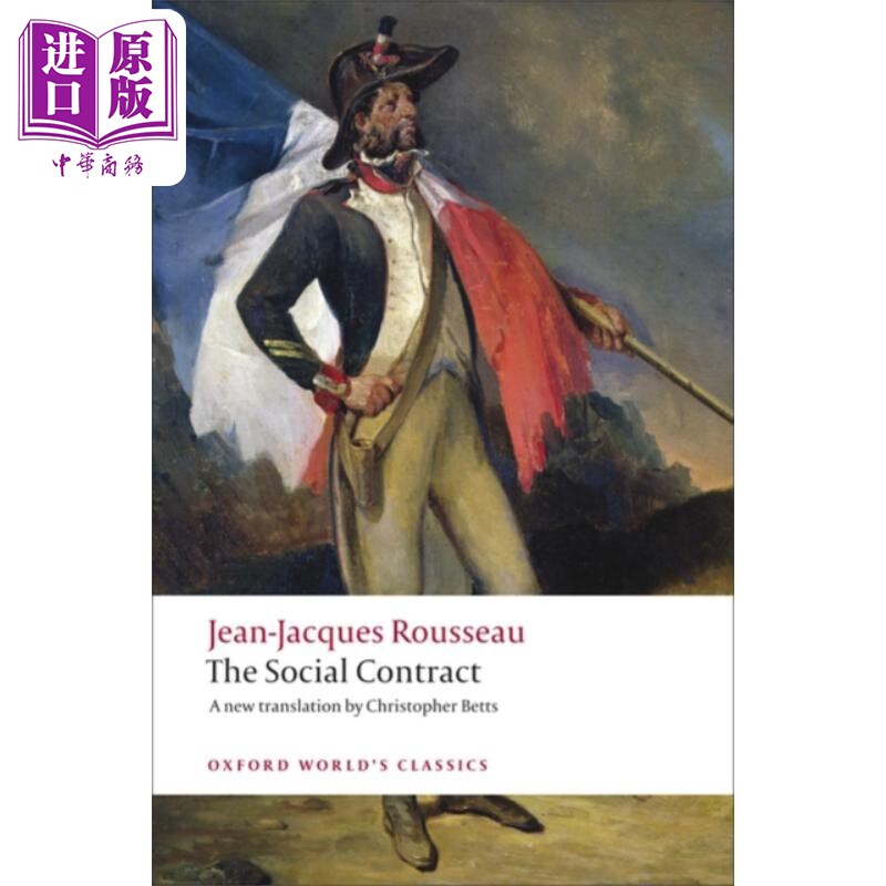 政治经济学话语与社会契约论 牛津世界经典系列 英文原版 Social Contract Jean Jacques Rousseau 卢梭 社科 哲学【中商原版