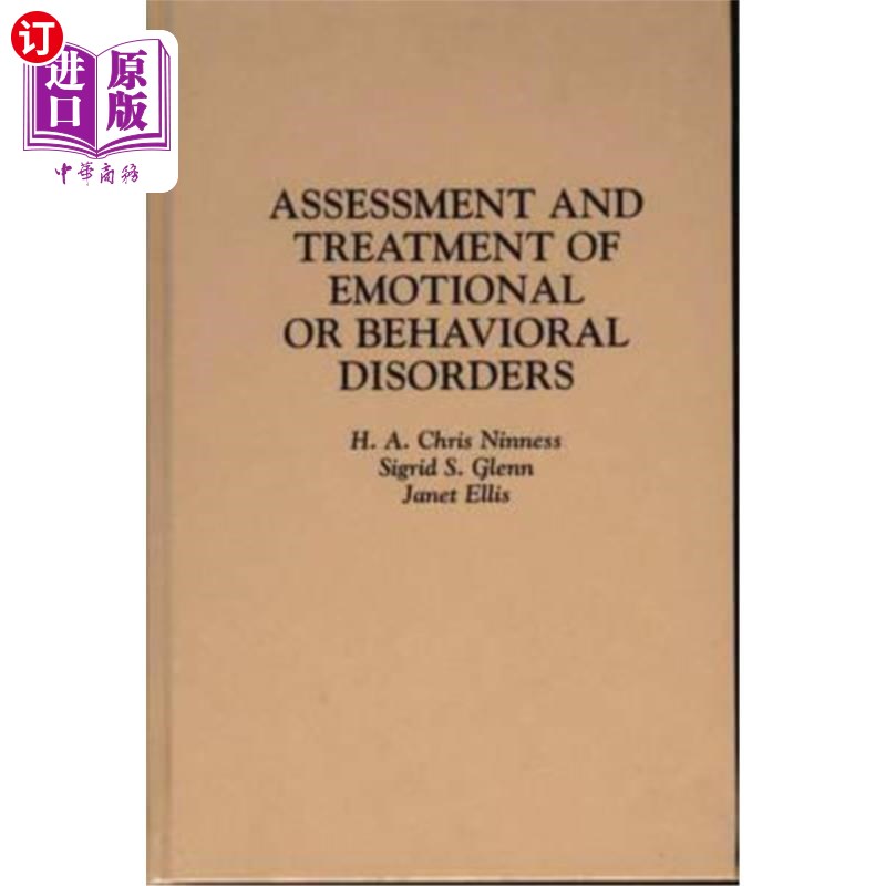 海外直订Assessment and Treatment of Emotional or Behavioral Disorders 情绪或行为障碍的评估和治疗