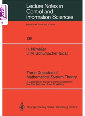海外直订Three Decades of Mathematical System Theory: A Collection of Surveys at the Occa 数学系统理论三十年:为纪念