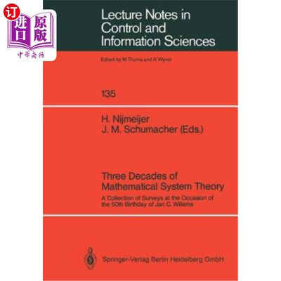 海外直订Three Decades of Mathematical System Theory: A Collection of Surveys at the Occa 数学系统理论三十年:为纪念