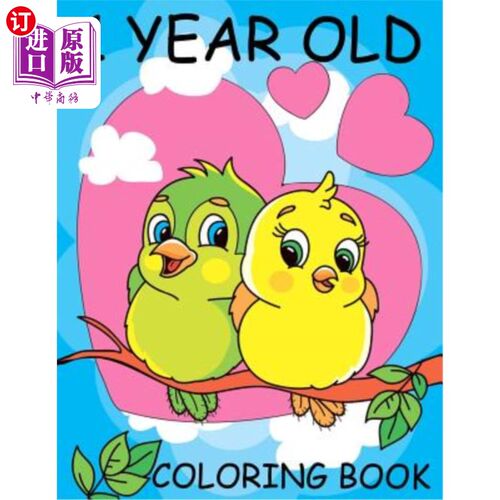 海外直订1 Year Old Coloring Book: Baby First Coloring Book (US Edition) 1岁儿童填色书:宝宝第一本填色书(美国版)