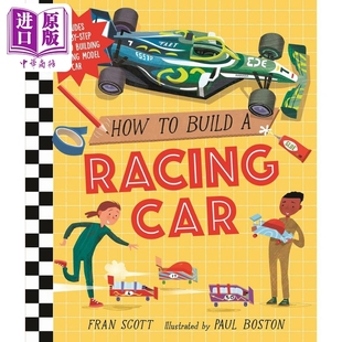 Racing 儿童科学实验读物 中商原版 Build 儿童科普绘本 英文原版 如何制作赛车 精装 百科知识图书 Car How 进口图书