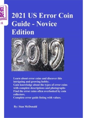 海外直订2021 US Error Coin Guide - Novice Edition 2021年美国错误硬币指南-新手版
