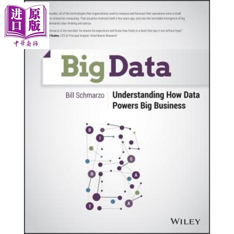 现货 大数据 Big Data Understanding How Data Powers Big Business Schmarzo 英文原版【中商原版】wiley