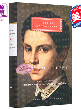 陀思妥耶夫斯基 少年 英文原版 Everyman s Library Classics The Adolescent 俄文学三巨头之一 Fyodor Dostoevsky【中商原?