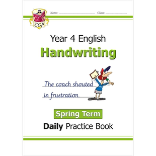英国原版CGP教辅 新KS2手写日常练习书4年级春季学期 New KS2 Handwriting Daily Practice Book Year 4 Spring Term【中商原