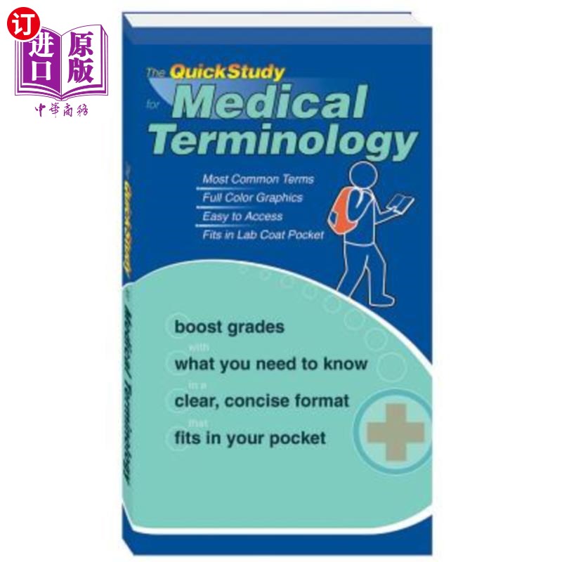 海外直订医药图书The QuickStudy for Medical Terminology 医学术语的快速发展