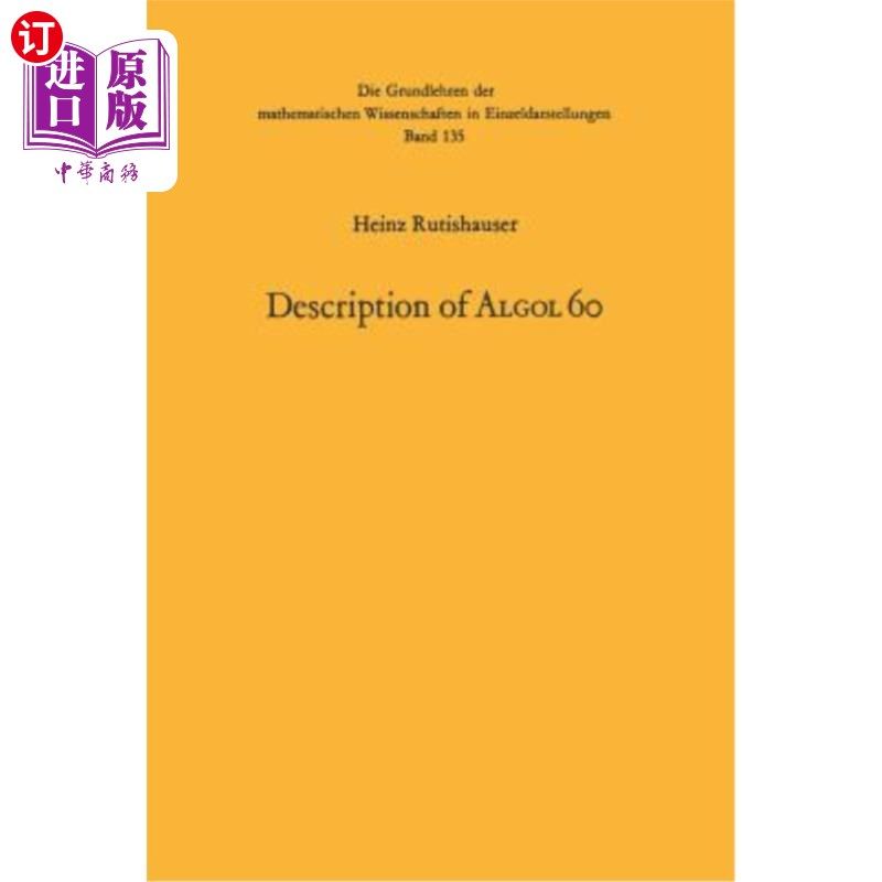 海外直订Handbook for Automatic Computation: Volume I - Part a 自动计算手册：第一卷a部分