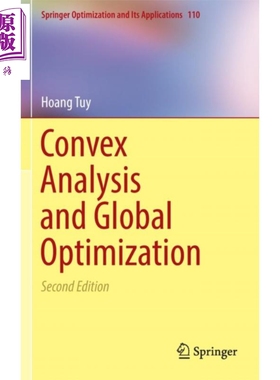 现货 凸分析与全局优化 第2版 Convex Analysis and Global Optimization Hoang Tuy 英文原版【中商原版】