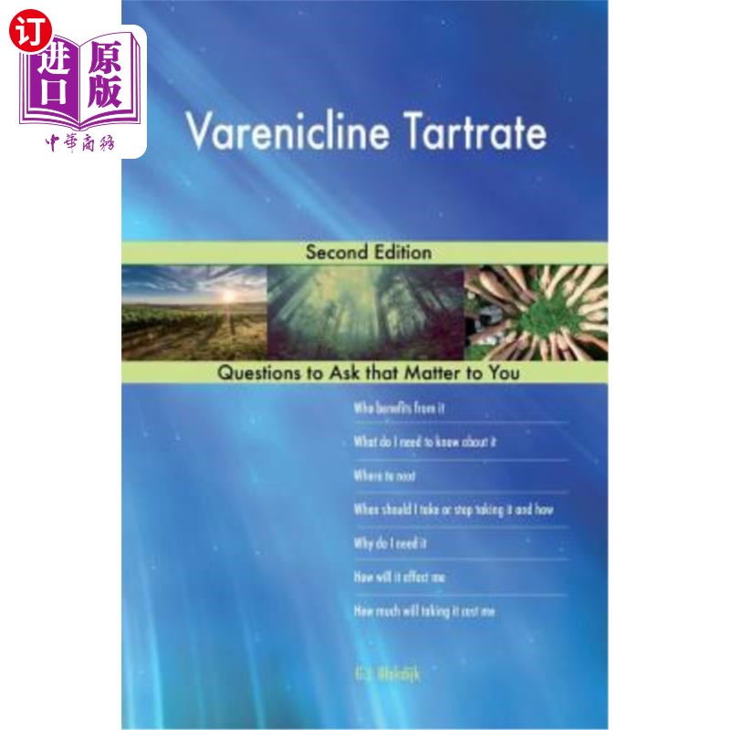 现货医药图书Varenicline Tartrate; Second Edition酒石酸伐尼克兰；第二版【中商原版】