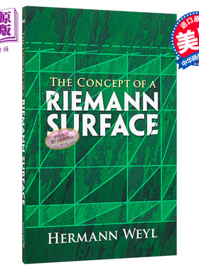 【中商原版】黎曼曲面的概念（第三版）英文原版 Concept of Riemann Surface Hermann Weyl 数学科普书籍