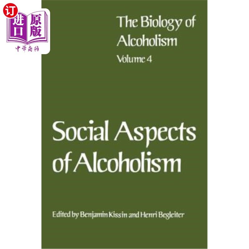 海外直订医药图书Social Aspects of Alcoholism 酒精中毒的社会影响