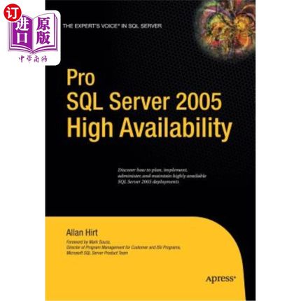 海外直订Pro SQL Server 2005 High Availability Pro SQL Server 2005高可用性
