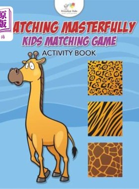 海外直订Matching Masterfully: Kids Matching Game Activity Book 熟练配对:儿童配对游戏活动手册