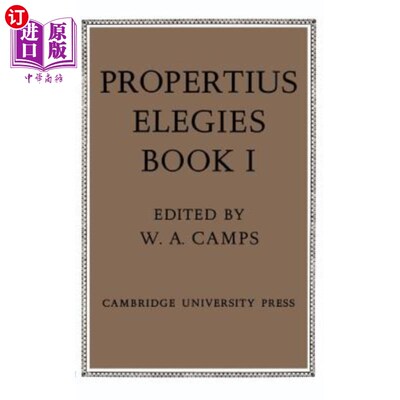 海外直订Propertius: Elegies: Book 1 财产：挽歌：第一册