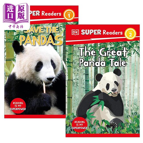 DK Super Readers Fun China 趣读中华 大熊猫动物科普读物2册 The Great Panda Tale Save the Pandas 英文原版【中商原版】