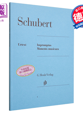 Impromptus and Moments musicaux 进口艺术 舒伯特即兴曲和音乐瞬间 钢琴带指法【中商原版】