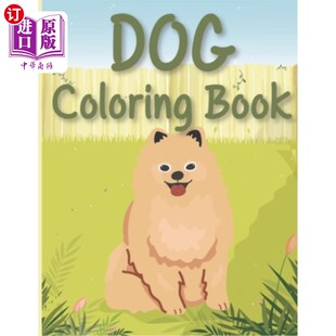 狗着色书 Book 海外直订Dog Coloring