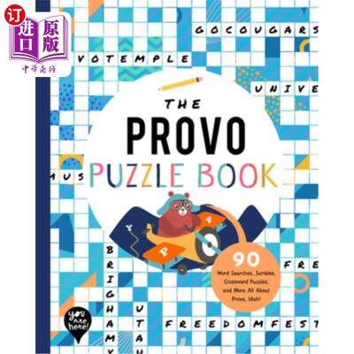 海外直订The Provo Puzzle Book: 90 Word Searches, Jumbles, Crossword Puzzles, and More Al 普罗沃拼图书:90字搜索，混