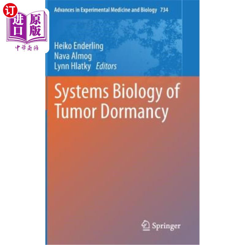 海外直订医药图书Systems Biology of Tumor Dormancy 肿瘤休眠的系统生物学