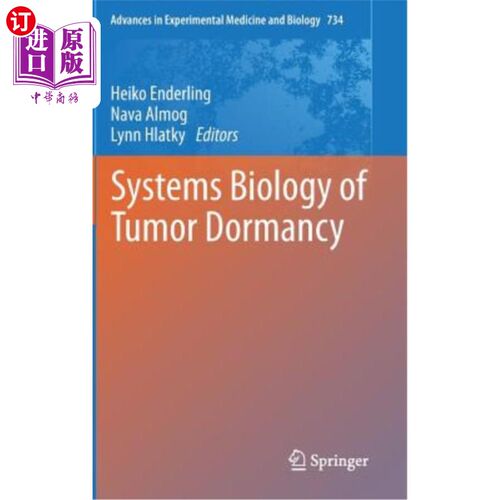 海外直订医药图书Systems Biology of Tumor Dormancy 肿瘤休眠的系统生物学