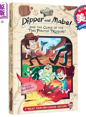 预售 怪诞小镇 迪普和梅布尔的海盗宝藏 英文原版 Gravity Falls Dipper and Mabel and the Curse of the Treasure 可搭比尔之书