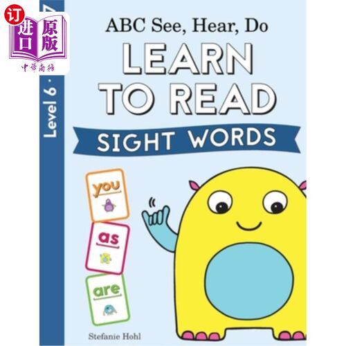 海外直订ABC See, Hear, Do Level 6: Learn to Read Sight Words ABC看、听、做第六级：学习读单词