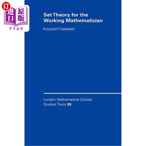 海外直订Set Theory for the Working Mathematician 工作数学家的集合论