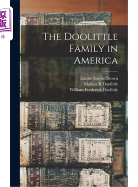 海外直订The Doolittle Family in America 美国的杜立特家族