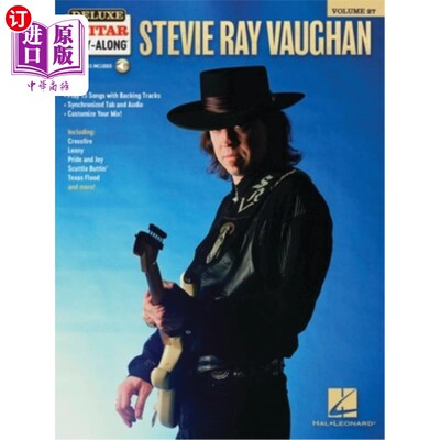 海外直订Stevie Ray Vaughan Deluxe Guitar Play-Along Volume 27: 15 Songs with Interactive Stevie Ray Vaug
