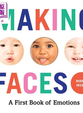 Making faces  a first book of emotions 扮鬼脸 孩子的情绪书 英文原版 0岁到3岁 儿童纸板书 Abrams Appleseed【中商原版?