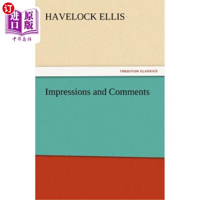 海外直订Impressions and Comments 印象和评论