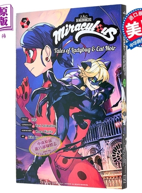 奇迹少女漫画书 英文原版 瓢虫雷迪漫画书 绽放瓢虫少女漫画书2 Miraculous Tales of Ladybug and Cat Noir Manga 2 瓢虫雷?
