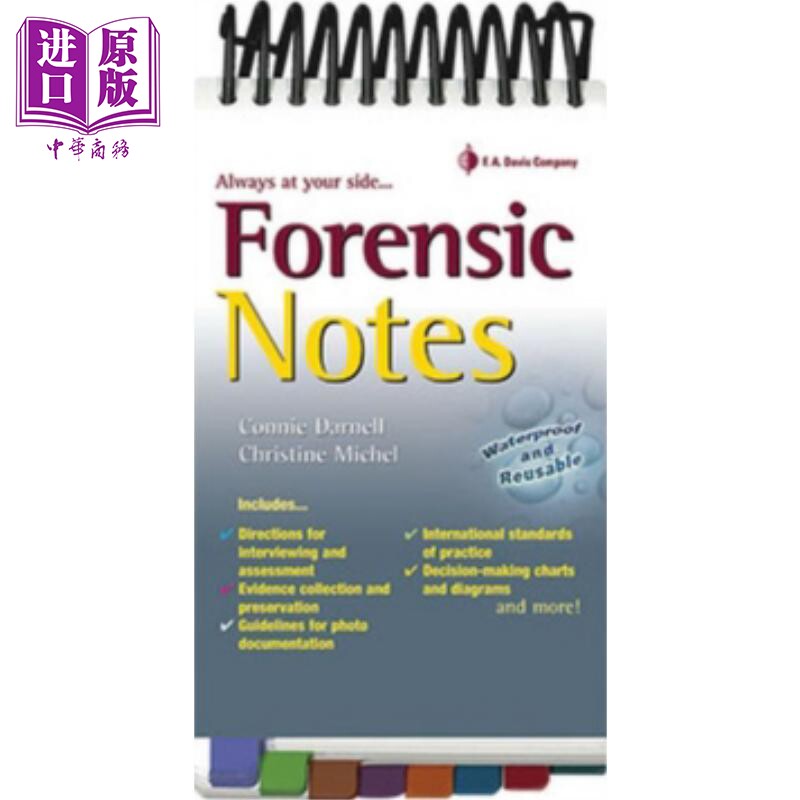 现货 Forensic Notes Connie Darnell 英文原版 法医学笔记 【中商原版】
