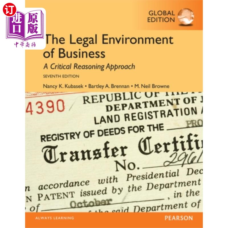 海外直订Legal Environment of Business, The, Global Editi... 《商业法律环境》,全球版