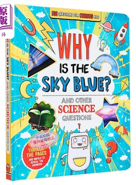 好奇孩子们的有趣科普 为什么天空是蓝色Fascinating Facts for Curious Kids 英文原版 儿童纸板书 知识科普读物【中商原版?