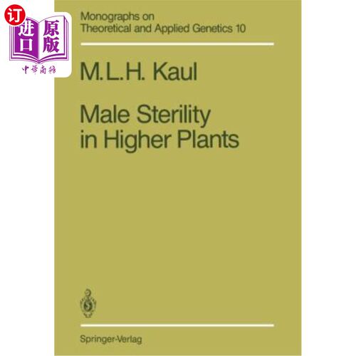 海外直订Male Sterility in Higher Plants 高等植物雄性不育