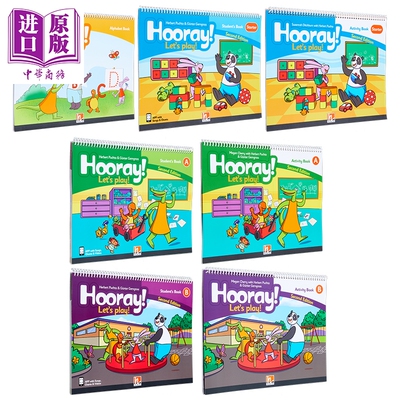 黑布林儿童英语课程Hooray Lets Play 学生用书活动手册卡片合集 入门AB级 A1剑桥YLE考试适用 Starter Level A B【中商原版】