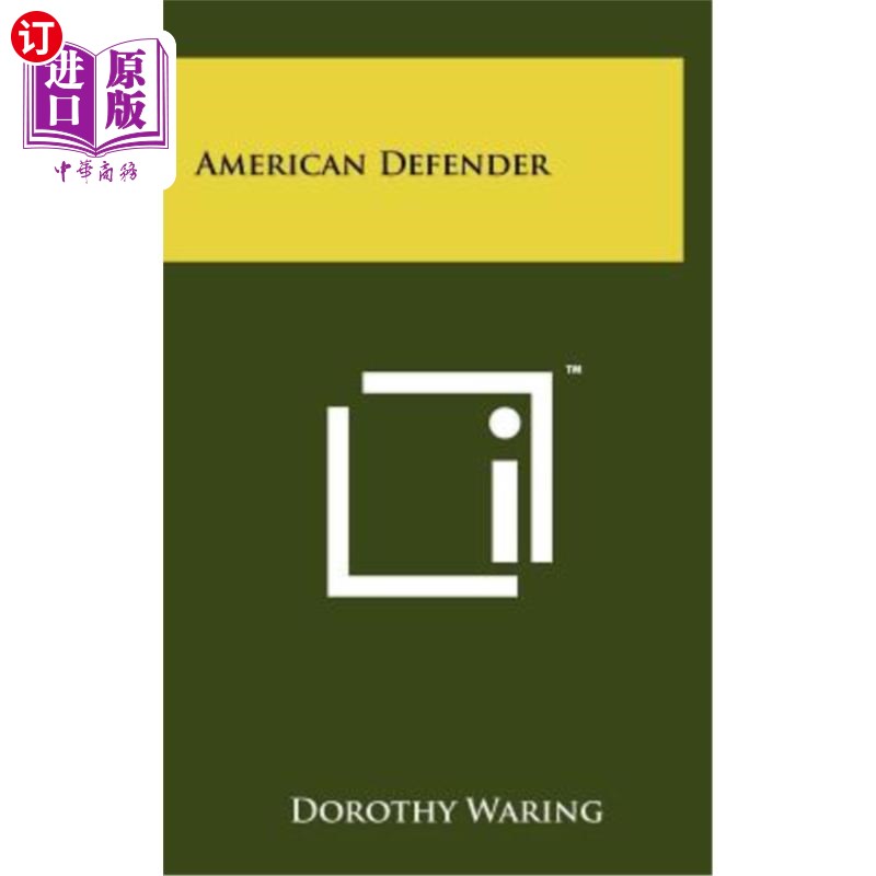 海外直订American Defender 美国辩护律师