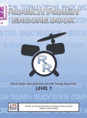 海外直订Rock'n'Rollin' ENCORE: MORE Solos and Activities for the Young Beginning Drummer 摇滚乐安可:更多的独奏和活