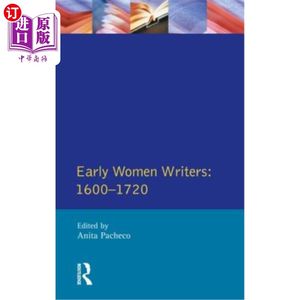 海外直订Early Women Writers: 1600- 1720早期女作家:1600- 1720年