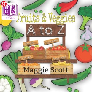 Babies Veggies 海外直订Fruits ABC For and Book Picture Learning 水果和蔬菜A到Z：一本适合婴幼 Toddlers