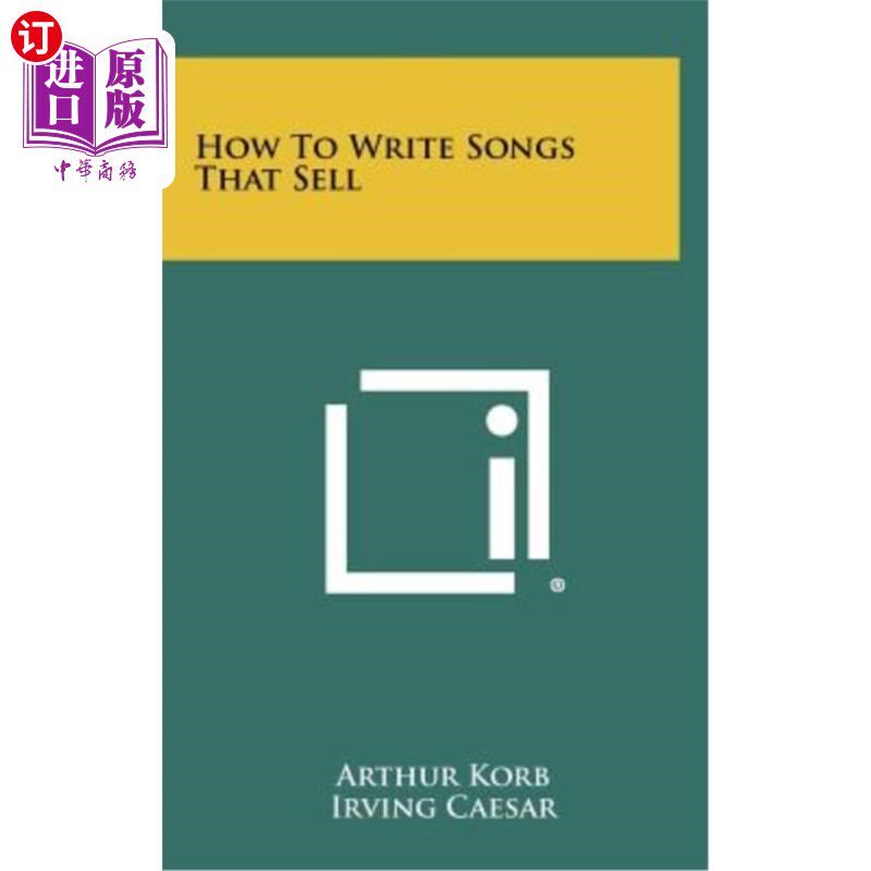 海外直订How to Write Songs That Sell 如何创作销售歌曲